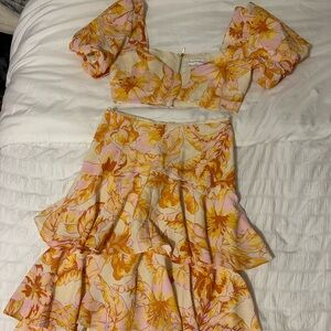 Two-Piece Skirt & Crop Top Set